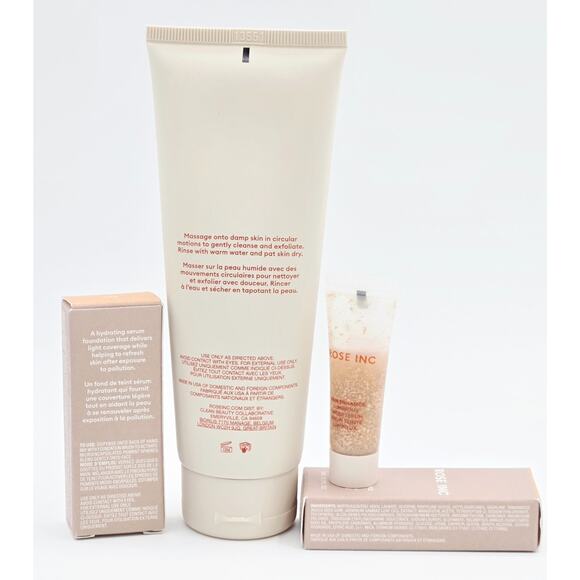 Rose Inc Skin Clarity Gentle Exfoliating Cleanser 4 oz/ 2 Skin Enhance Serum 020 - Picture 3 of 4